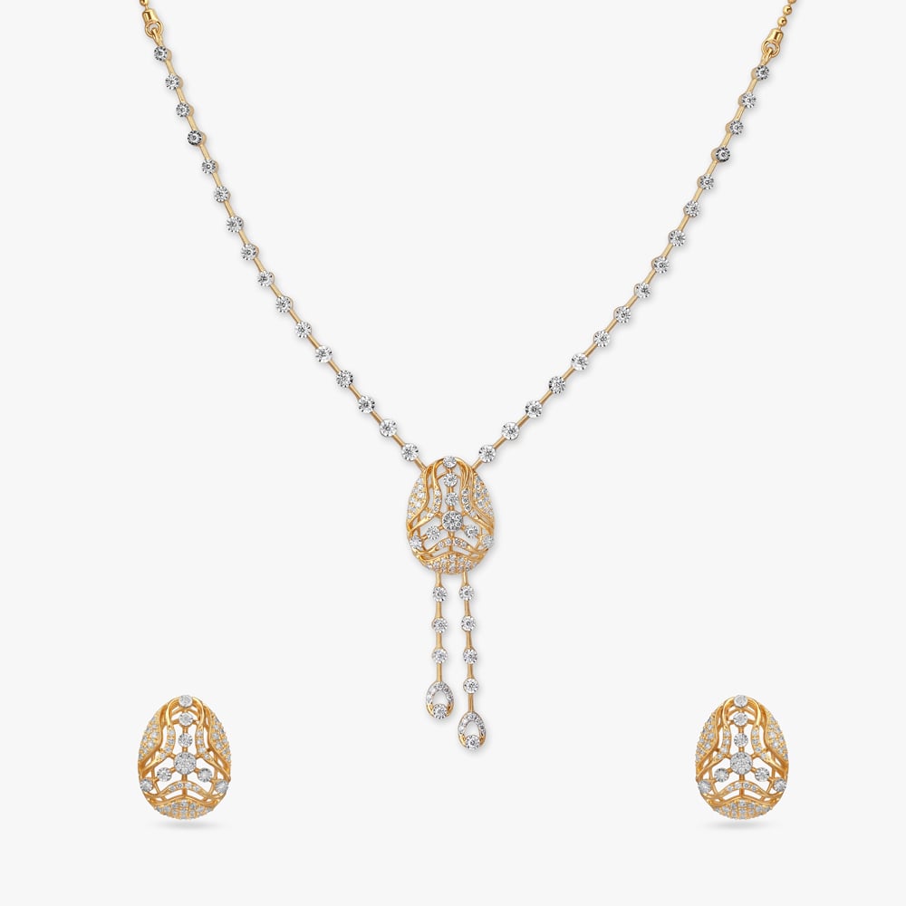 Tranquil Beauty Diamond Necklace Set,,hi-res image number null