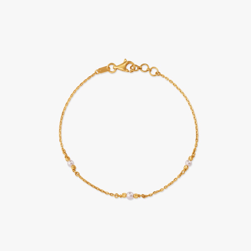 Soft Orbit Gold Bracelet,,hi-res image number null
