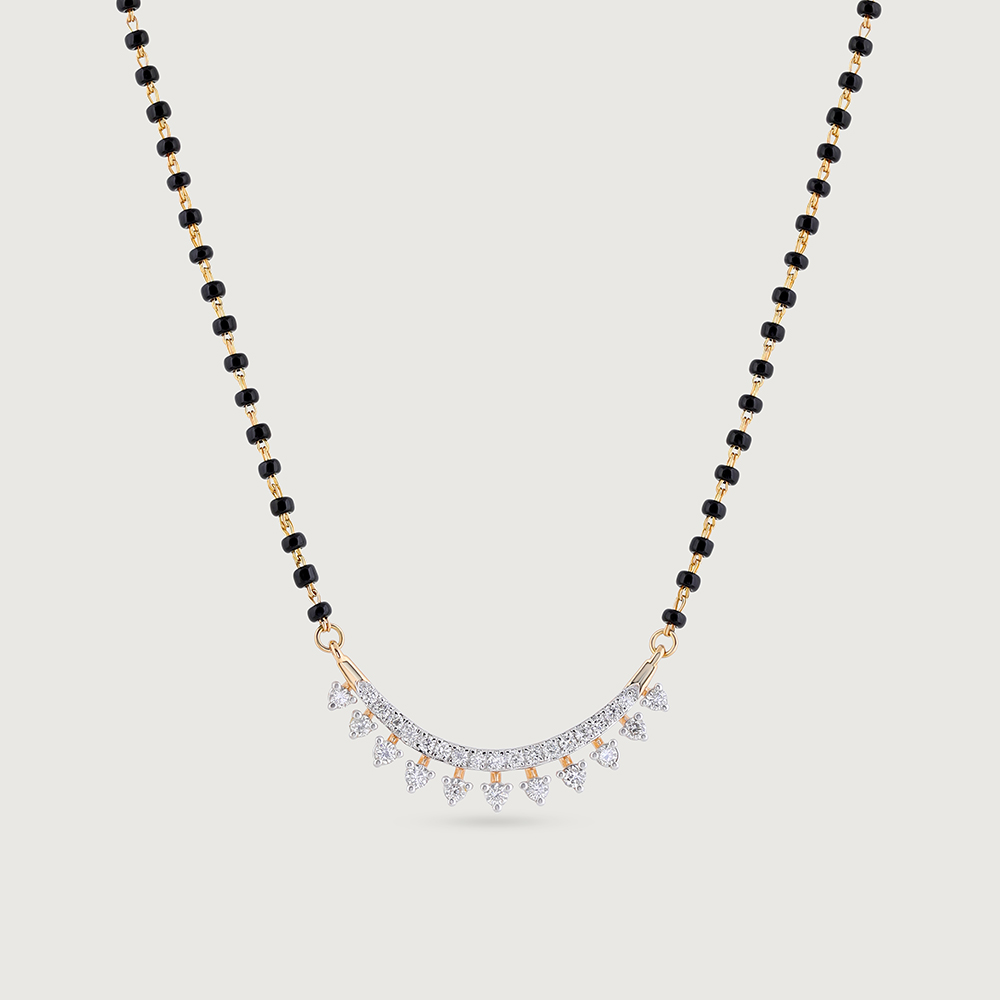 Brilliance Arc Gold and Diamond Mangalsutra,,hi-res image number null