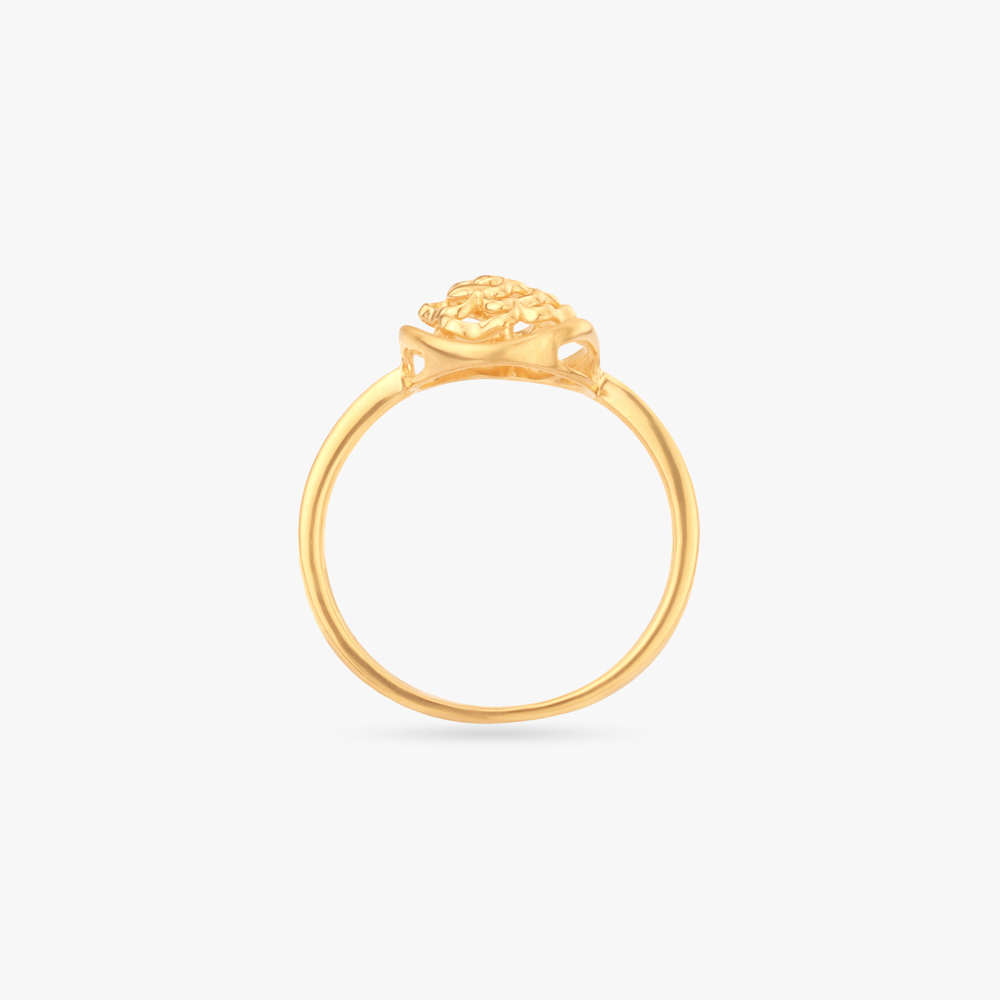 Petal Frame Gold Ring,,hi-res image number null