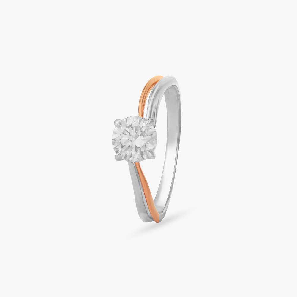 

Infinity Edge Solitaire Ring