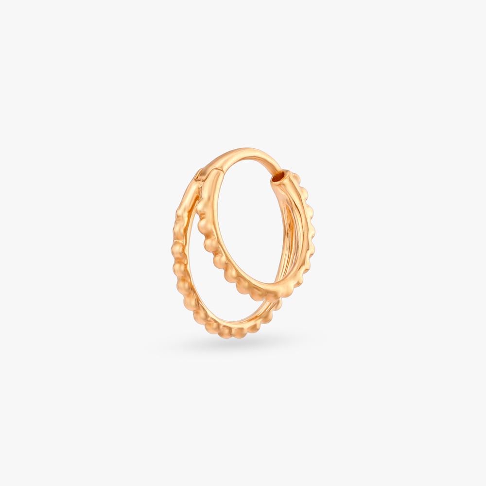 

Glint Grace Gold Nose Pin