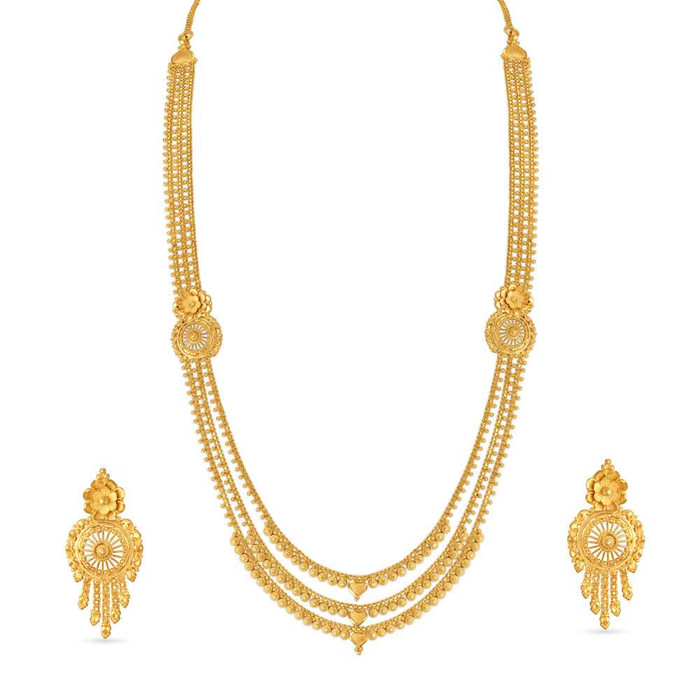 Regal Intricate Gold Rani Haar for the Marathi Bride,,hi-res image number null