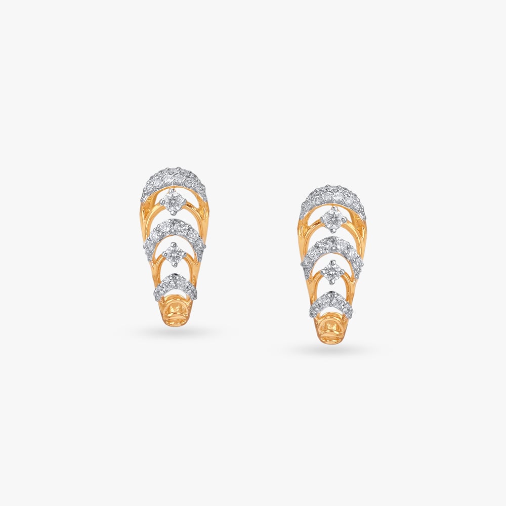 Layered Glow Diamond Stud Earrings,,hi-res image number null