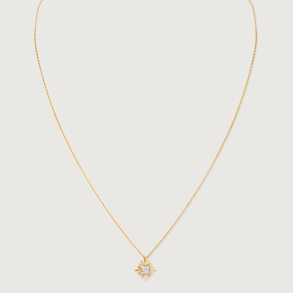 Petite Sunbeam Diamond Necklace,,hi-res image number null