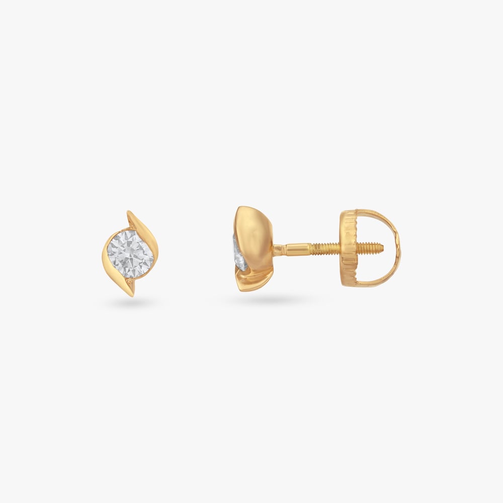 Swirl Embrace Diamond Stud Earrings,,hi-res image number null