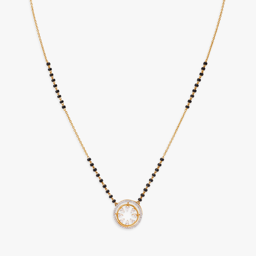 Dainty Circlet Diamond Mangalsutra,,hi-res image number null