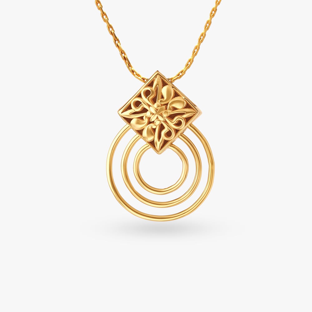 Subtle Geometric Pendant and Earrings Set,,hi-res image number null