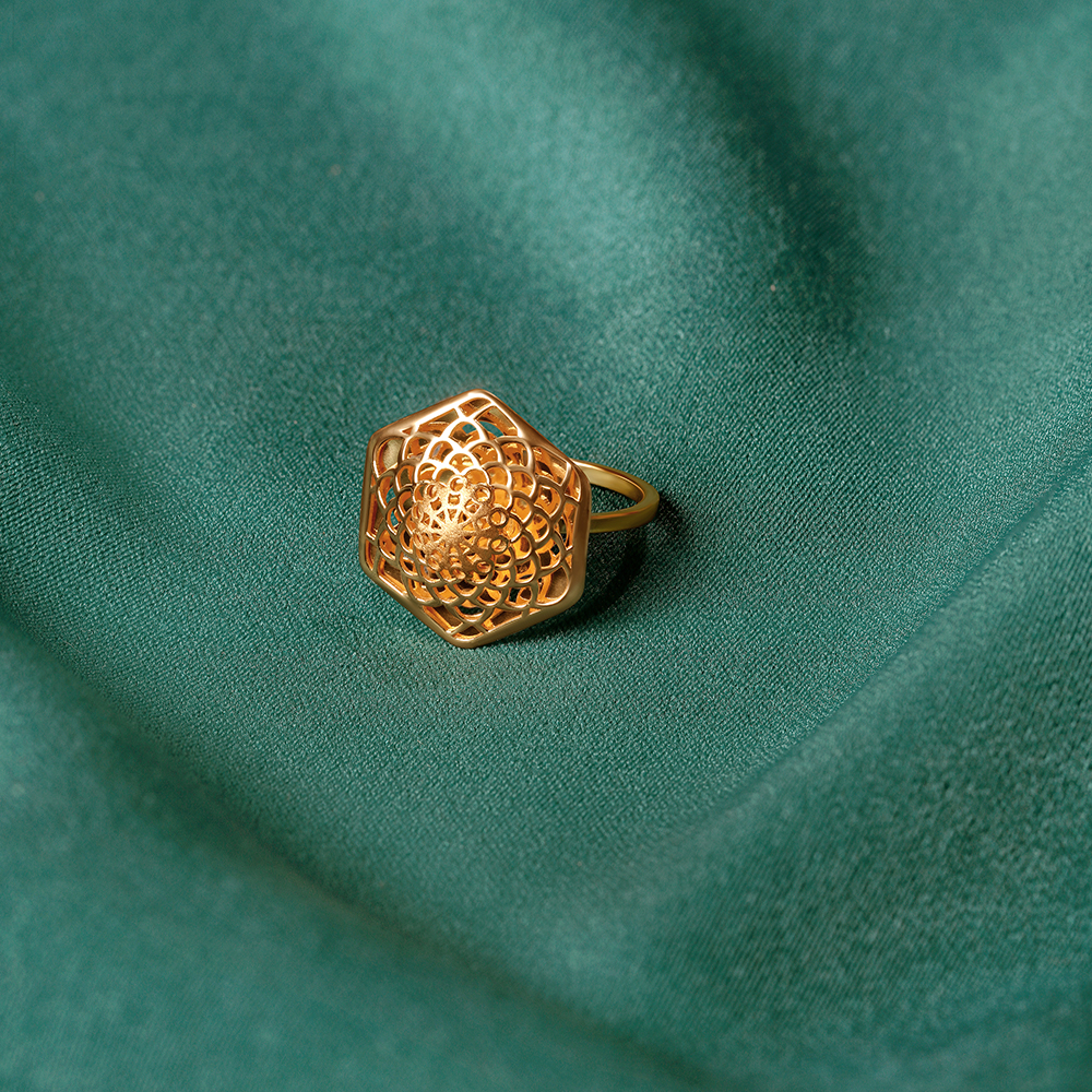 

Ornate Weave Gold Ring