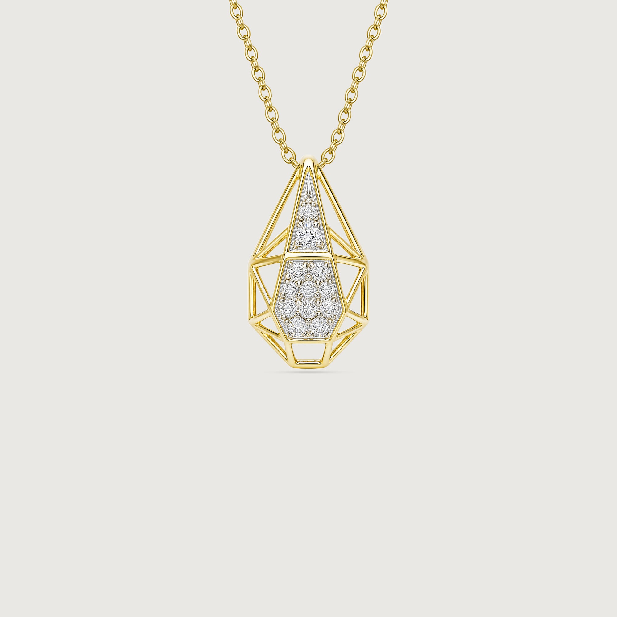 Faceted Poise Diamond Pendant,,hi-res image number null