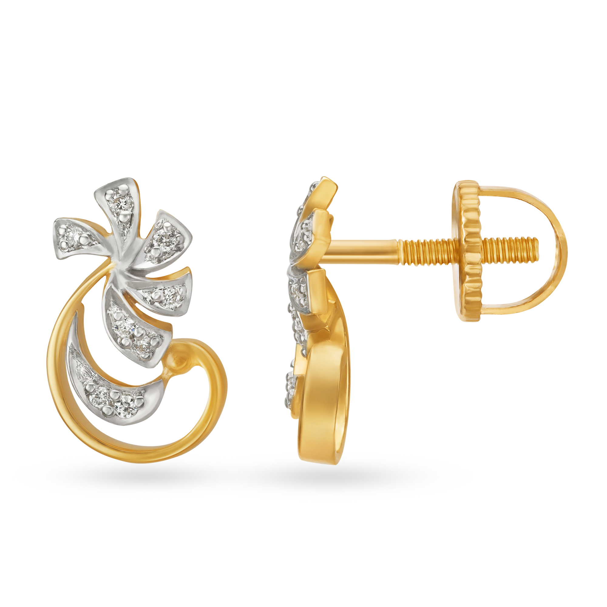 Spiral Diamond Pendant and Earrings Set,,hi-res image number null