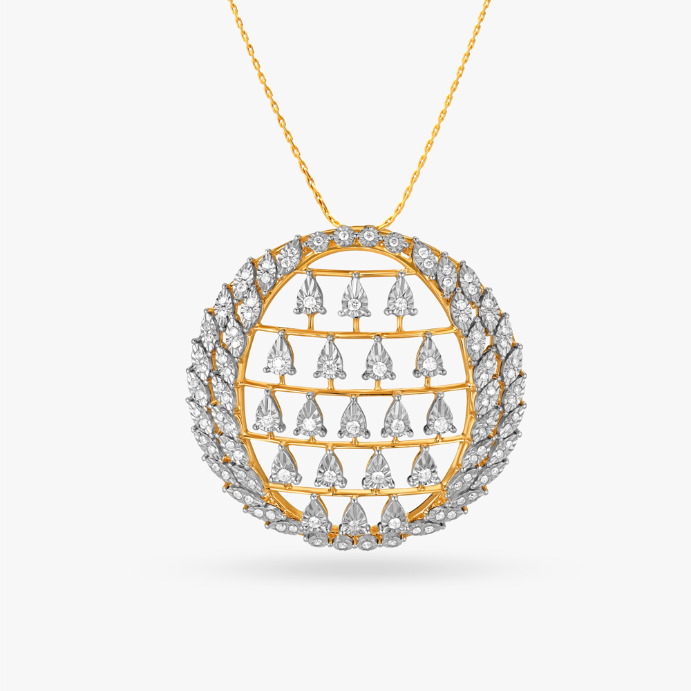 Shimmering Grid Diamond Pendant and Earrings Set,,hi-res image number null