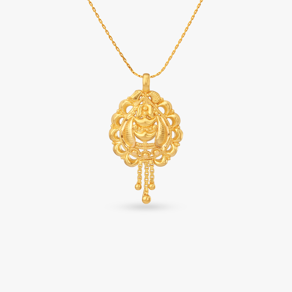 Royal Medallion Gold Pendant,,hi-res image number null