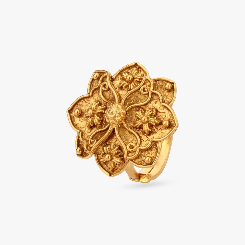 Temple Bloom Statement Ring,,hi-res image number null