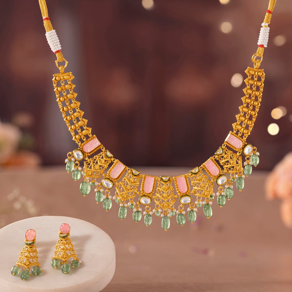 Heritage Rose Gold Necklace set,,hi-res image number null