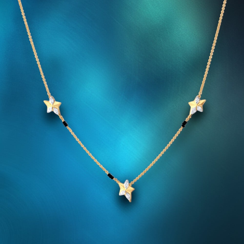 Starlight Grace Diamond Mangalsutra,,hi-res image number null