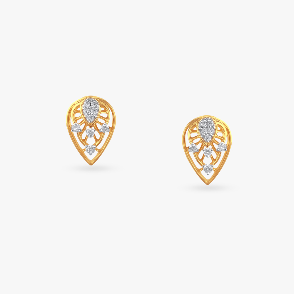 Drop Grace Diamond Stud Earrings,,hi-res image number null