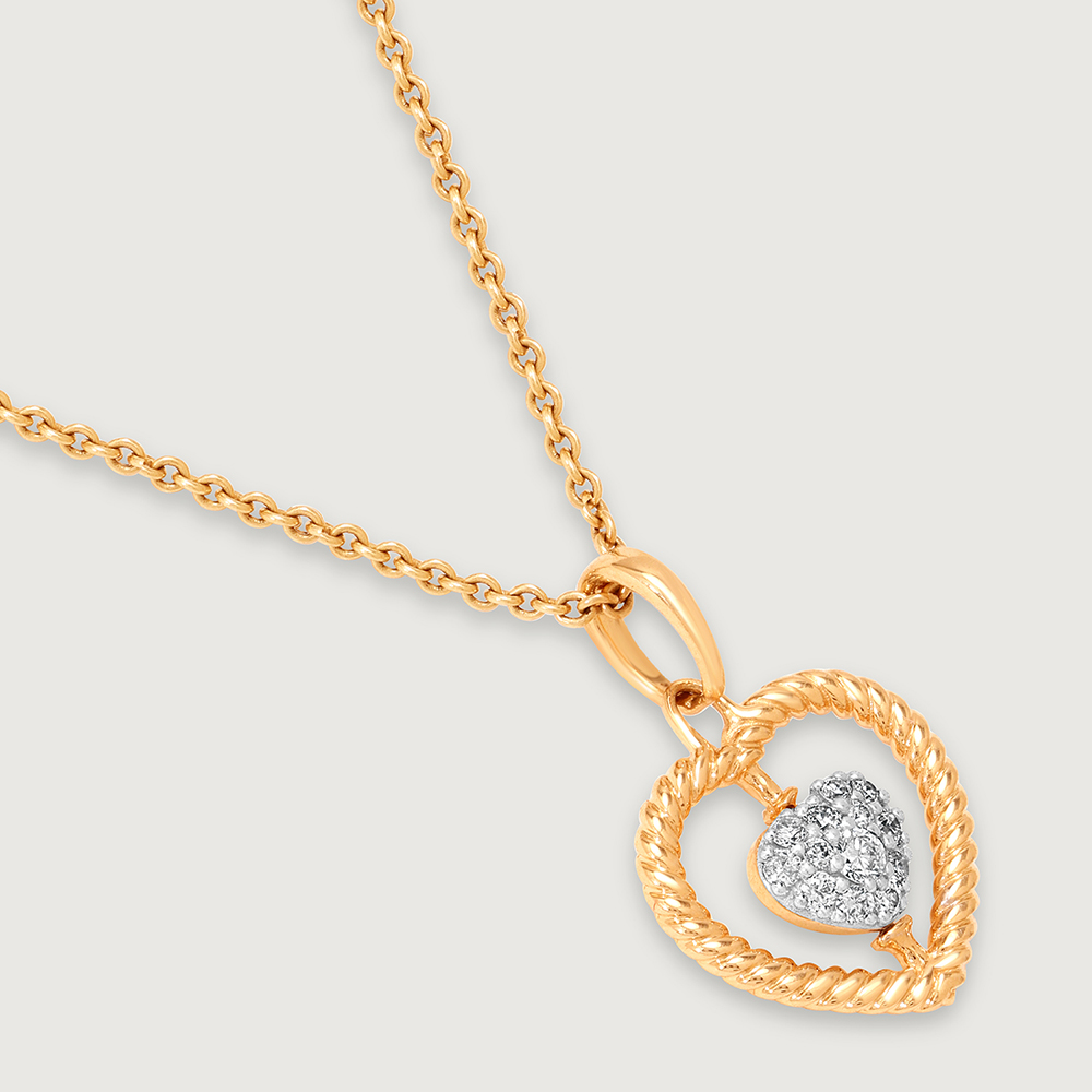 Cupid Edit Dancing Hearts 14KT Gold & Diamond Pendant,,hi-res image number null