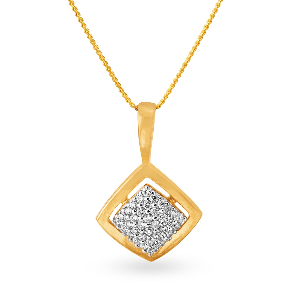 

Shimmering Diamond Pendant