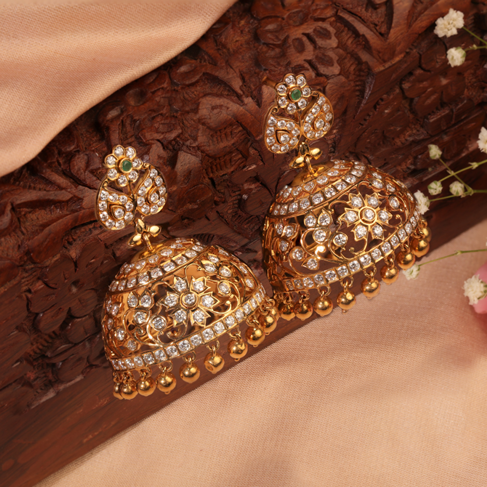 Pearl Drop Traditional Small jhumka Earring Online