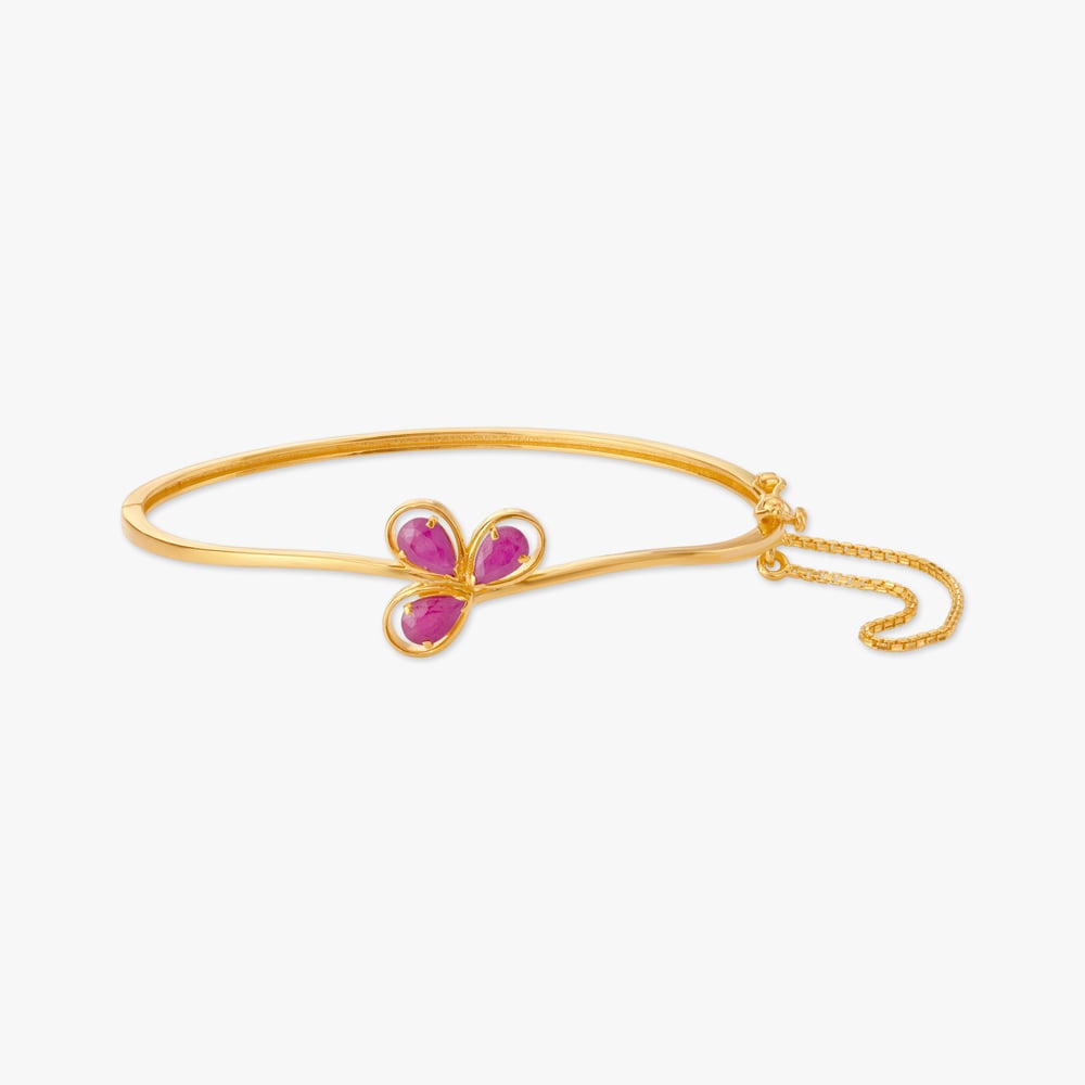 

Blushing Bloom Ruby Bangle