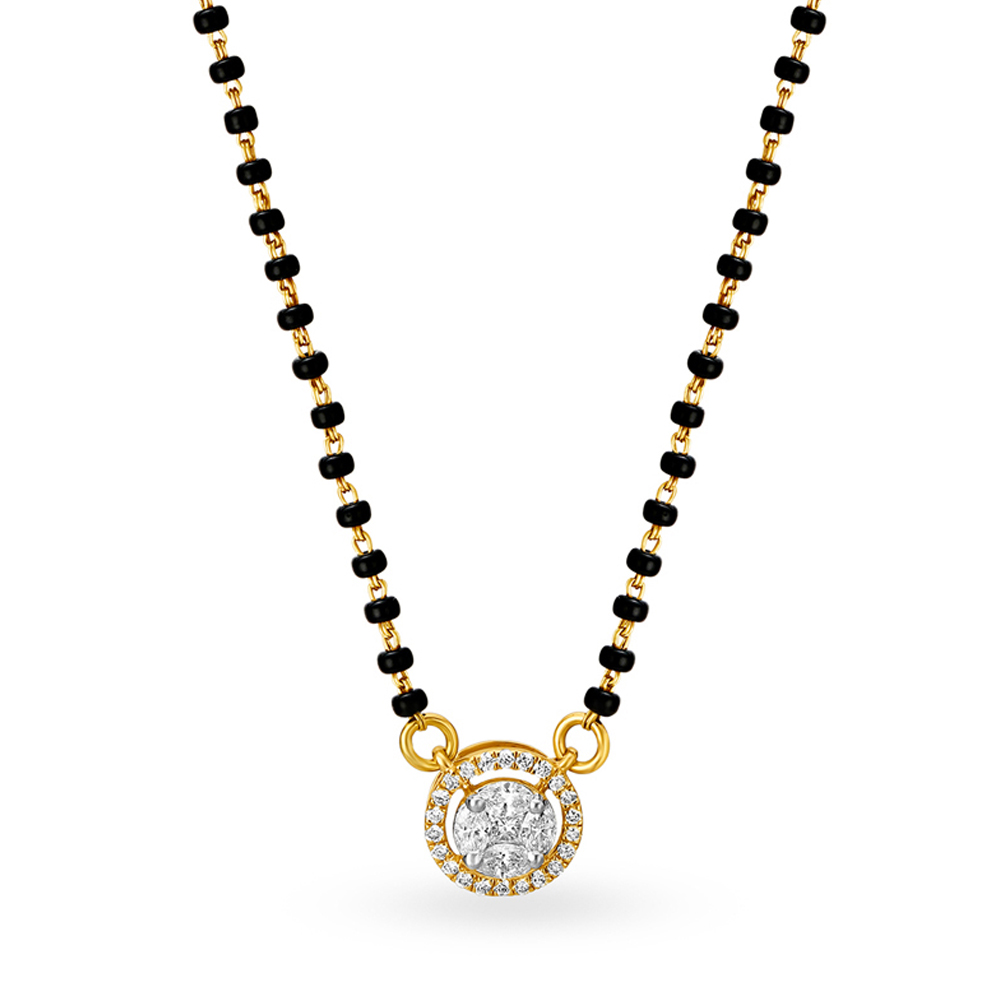 Eternal Sparkle Diamond Halo Mangalsutra