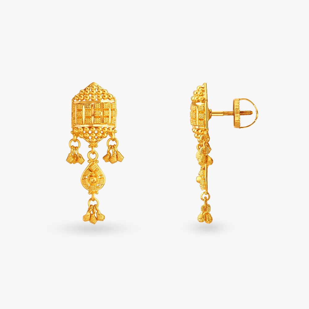 Sublime Gold Pendant and Earrings Set,,hi-res image number null