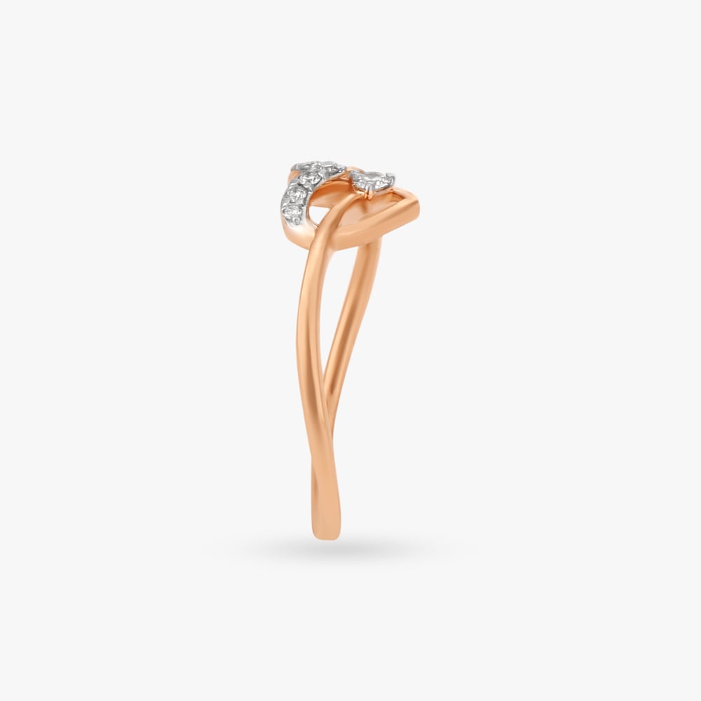 Sparkling Heart Diamond Finger Ring,,hi-res image number null