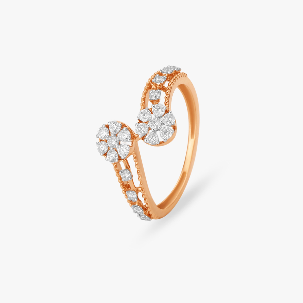 Stunning Floral Diamond Ring,,hi-res image number null