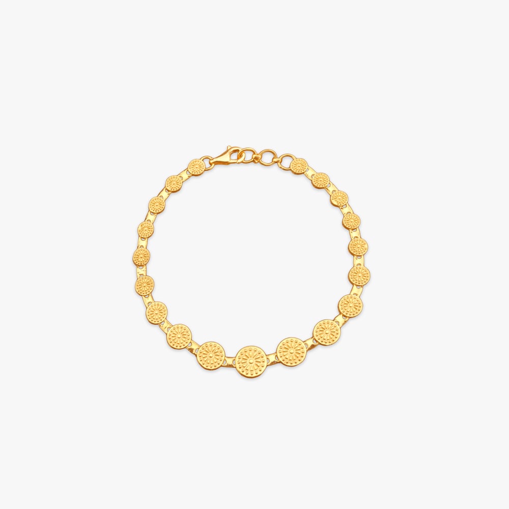 

Radiant Medallion Gold Bracelet