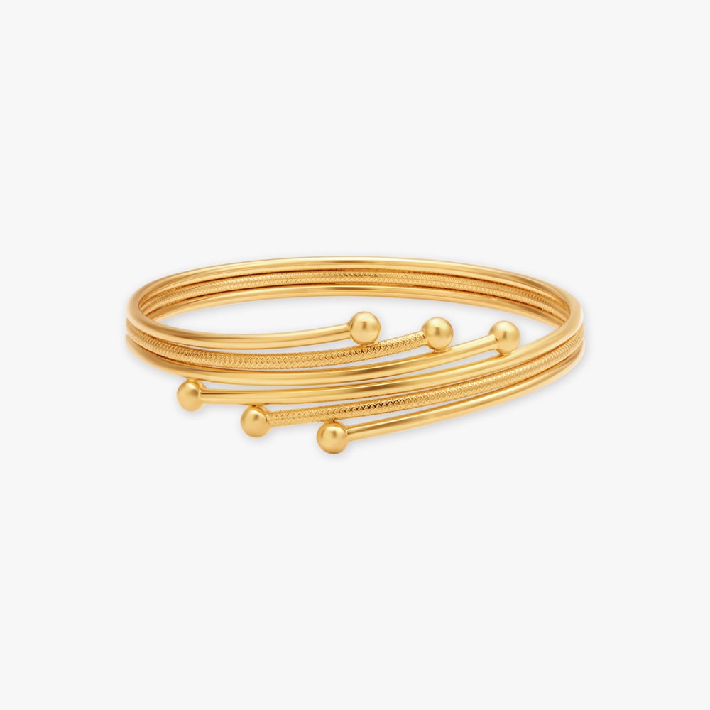 Artistic Gold Bangle,,hi-res image number null