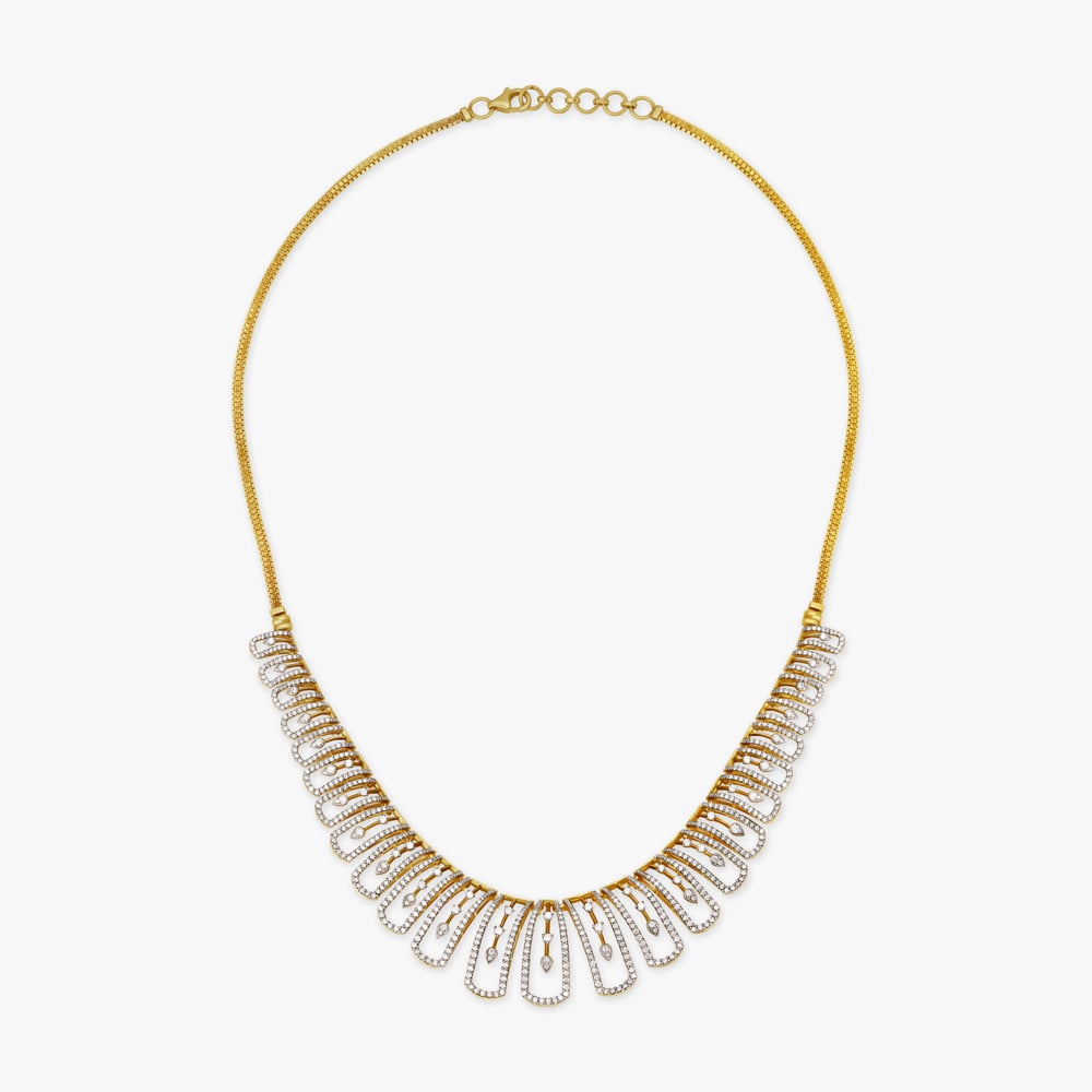 Luminous Contemporary Diamond Necklace Set,,hi-res image number null