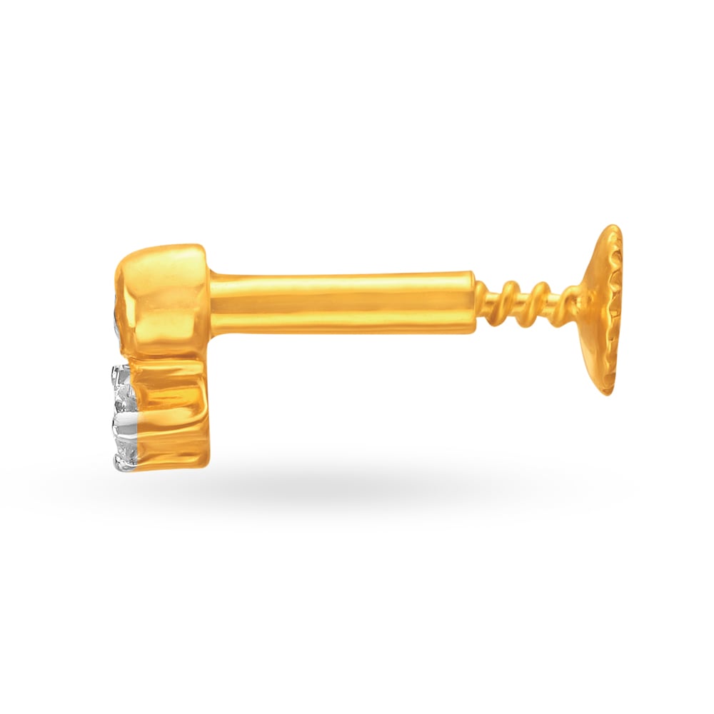 Stunning Petite Diamond Nose Pin,,hi-res image number null