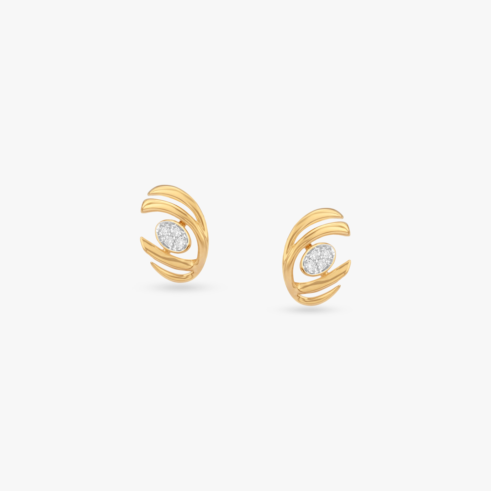 

Swirl Embrace Diamond Stud Earrings
