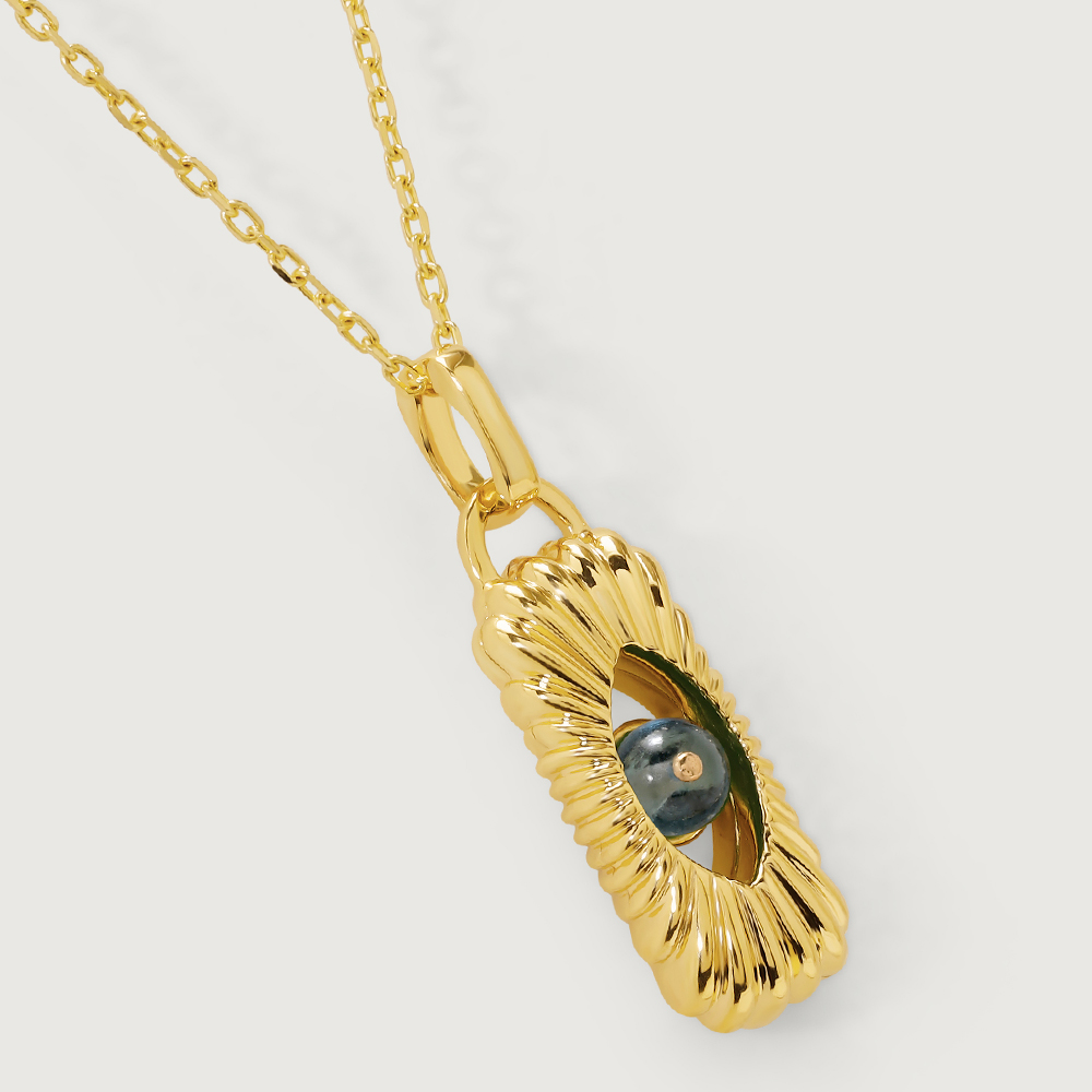 Guardian's Ethereal Waters Blue Topaz 18KT Pendant with chain,,hi-res image number null