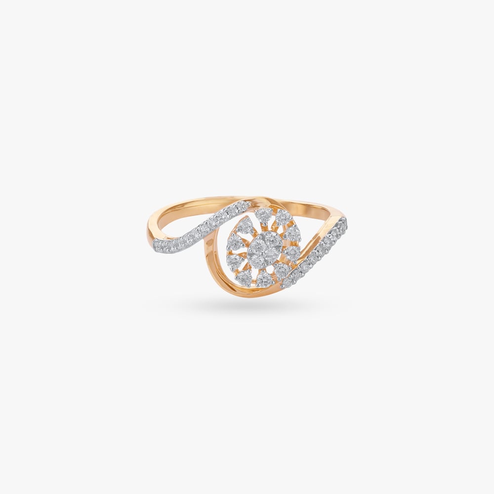 Floral Cluster Diamond Ring,,hi-res image number null