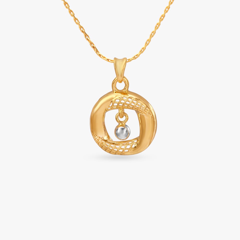 

Twirl Sphere Gold Pendant