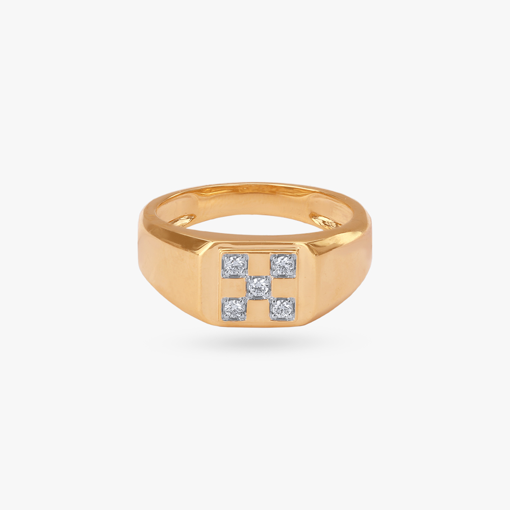 Cross Shine Diamond Ring for Men,,hi-res image number null