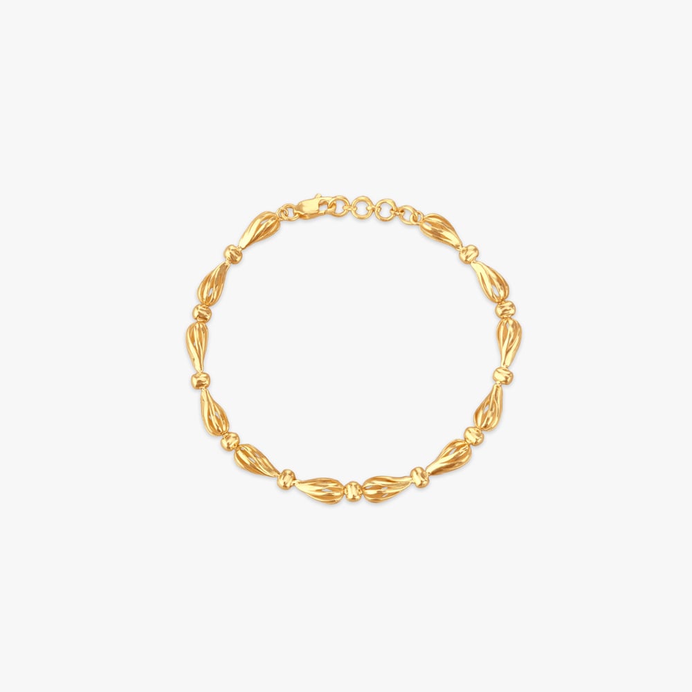 

Bow Curve Gold Bracelet