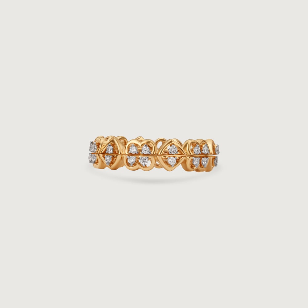 Love Luck Diamond & Gold Ring,,hi-res image number null