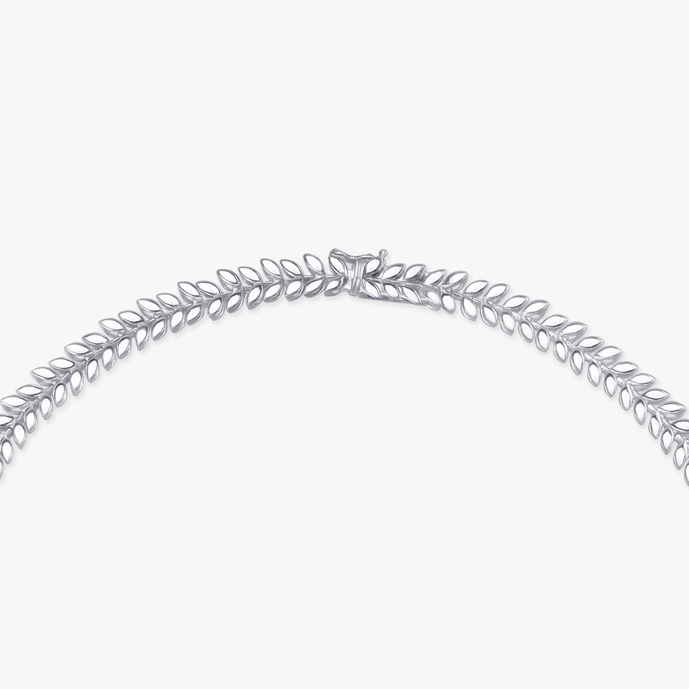 Glistening Leaf Diamond Necklace Set,,hi-res image number null