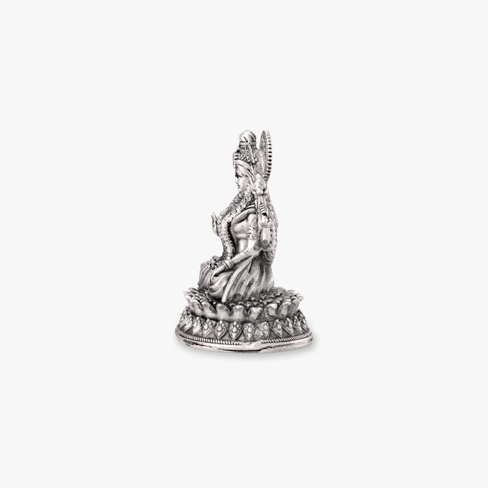 Sacred Ganesha and Lakshmi Silver Idol,,hi-res image number null