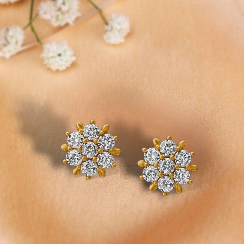 Endearing Gold Stud Earrings for Kids,,hi-res image number null