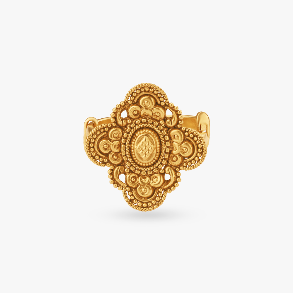 Floral Heritage Gold Ring,,hi-res image number null
