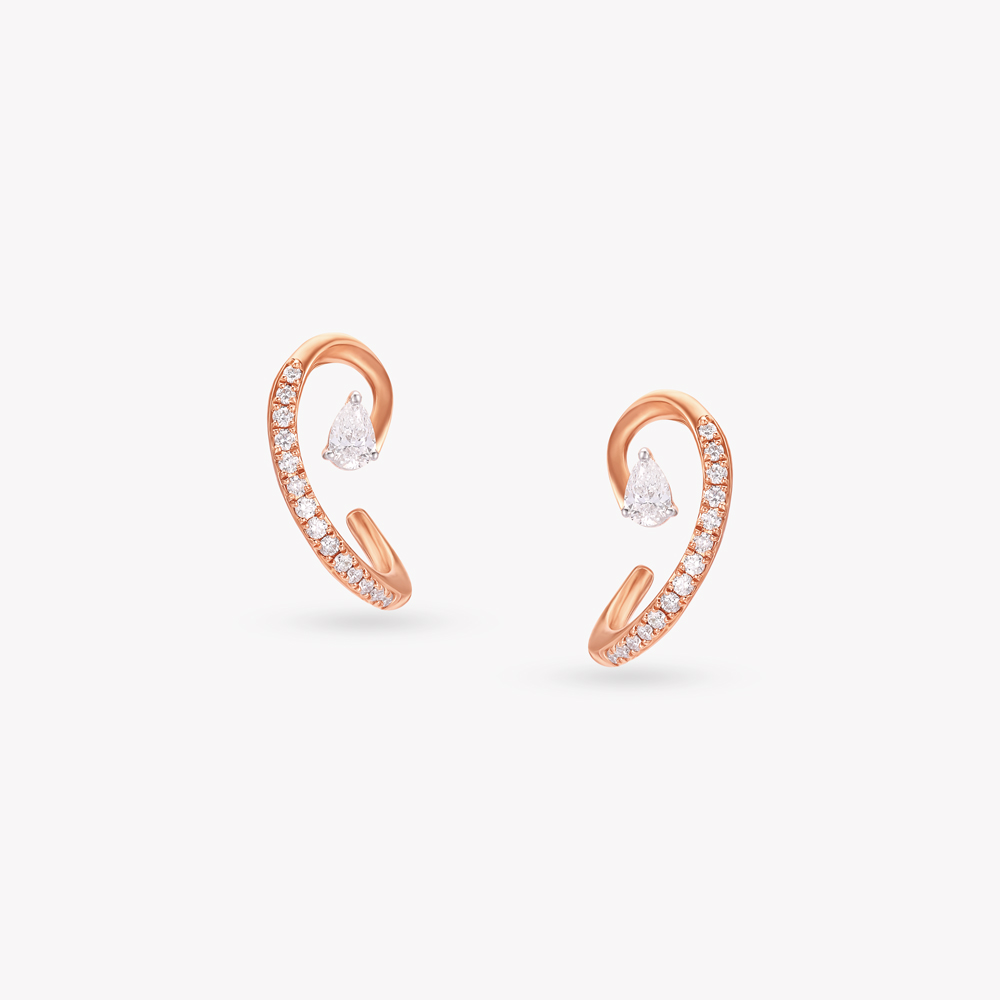 Mystic Swirl Diamond Stud Earrings,,hi-res image number null