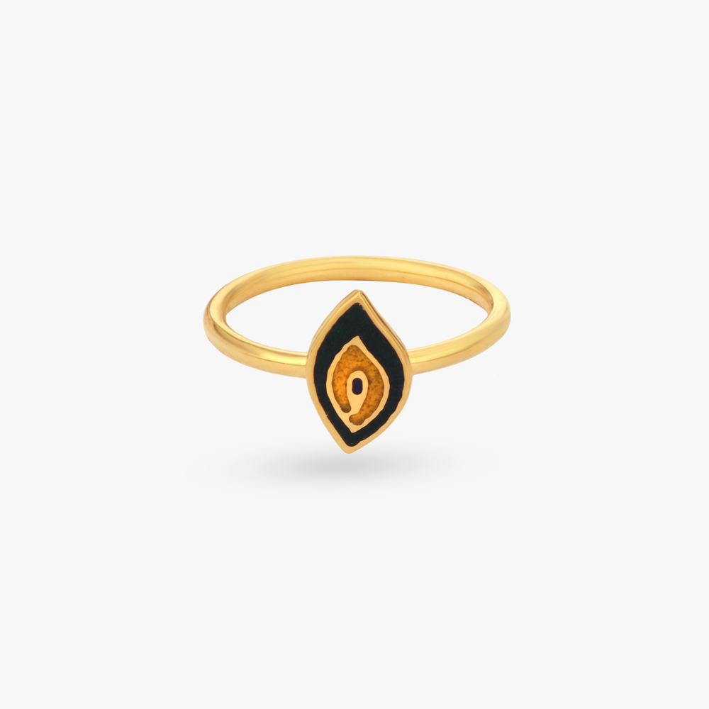 Protective Eye Gold Ring for Kids,,hi-res image number null