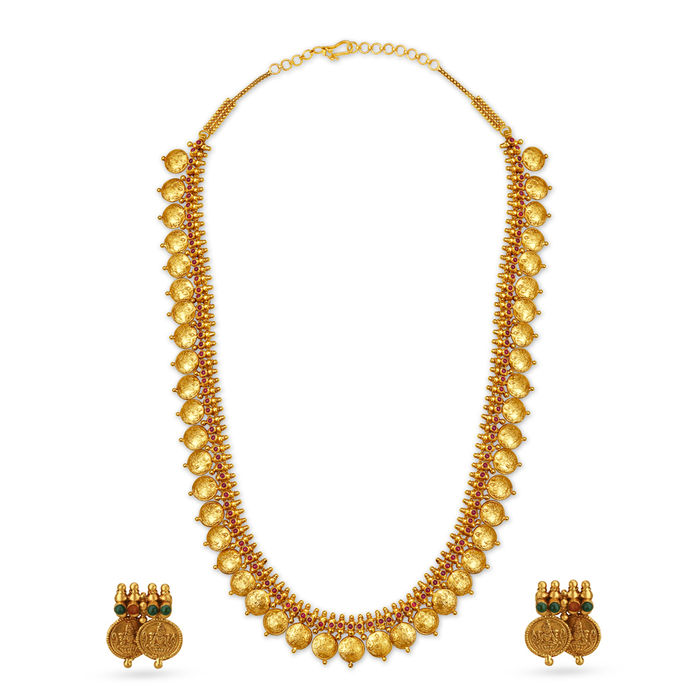 Stately Gold Necklace Set