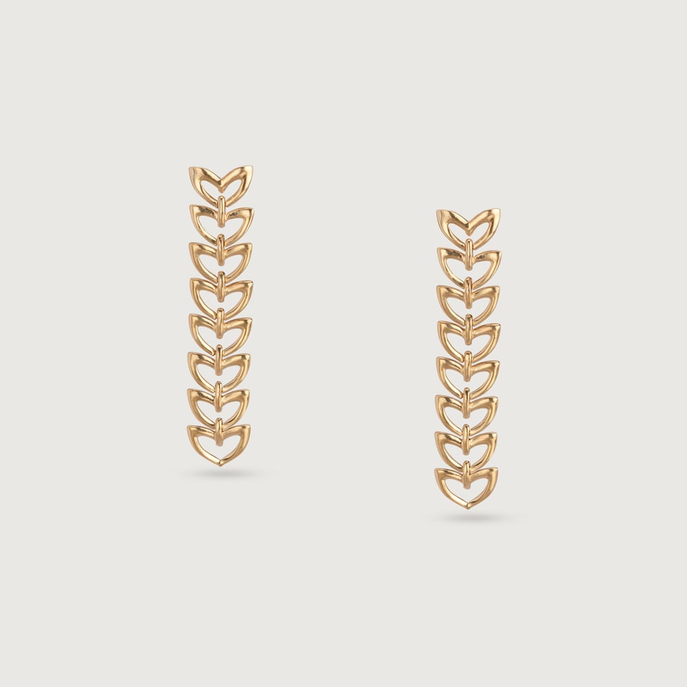 Ripples of Love 14KT Yellow Gold Drop Earrings,,hi-res image number null