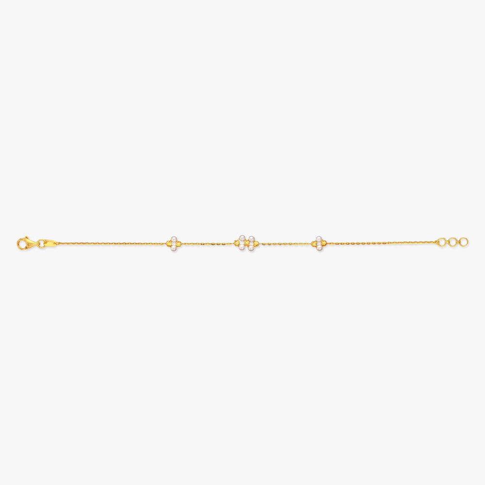 Petite Cluster Gold Bracelet,,hi-res image number null