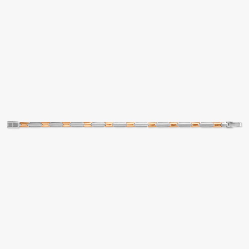 Sleek Fusion Platinum Bracelet for Men,,hi-res image number null